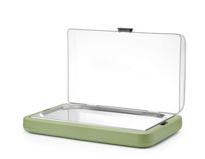 Koeldisplay UNIQ, HENDI, designed by Robert Bronwasser, GN 1/1, Groen, 593x389x(H)147mm, Rechthoekig