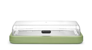Koeldisplay UNIQ, HENDI, designed by Robert Bronwasser, GN 1/1, Groen, 593x389x(H)147mm, Rechthoekig