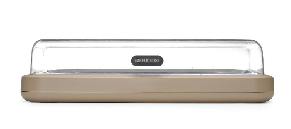 Koeldisplay UNIQ, HENDI, designed by Robert Bronwasser, GN 1/1, Beige, 593x389x(H)147mm, Rechthoekig