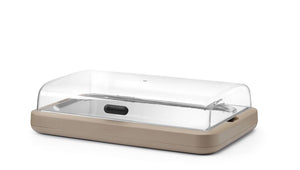 Koeldisplay UNIQ, HENDI, designed by Robert Bronwasser, GN 1/1, Beige, 593x389x(H)147mm, Rechthoekig