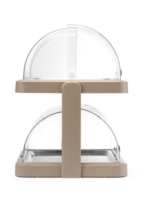 Koeldisplay met rolltop “Duo” UNIQ, HENDI, designed by Robert Bronwasser, Dubbel, Beige, 480x355x(H)480mm, Rechthoekig
