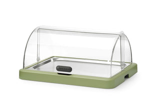 Koeldisplay met rolltop “Duo” UNIQ, HENDI, designed by Robert Bronwasser, Enkel, Groen, 460x355x(H)220mm, Rechthoekig