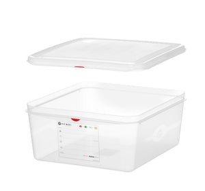GN 2/3 container, polypropyleen, HENDI, GN 2/3, 13,5L, Transparant, 354x325x(H)150mm, Rechthoekig