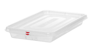 GN 1/1 container, polypropyleen, HENDI, GN 1/1, 8L, Transparant, 530x325x(H)65mm, Rechthoekig