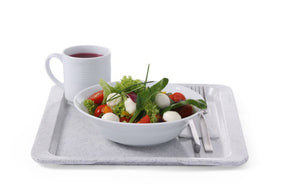 Polyester dienblad voor zelfbedieningsrestaurants, AmerBox, GN 1/2, graniet, 325x265mm