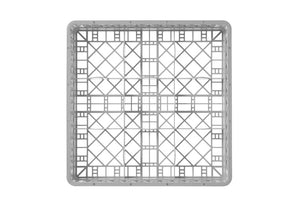 Vaatwaskorf voor glaswerk, HENDI, 9 vakken, 500x500x(H)104mm