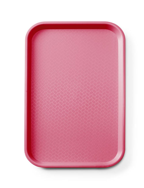 Fastfooddienblad polypropyleen GN 1/1, AmerBox, GN 1/1, Rood, 530x325x(H)20mm, Rechthoekig