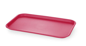 Fastfooddienblad polypropyleen GN 1/1, AmerBox, GN 1/1, Rood, 530x325x(H)20mm, Rechthoekig