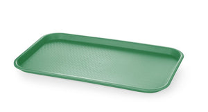 Fastfooddienblad polypropyleen GN 1/1, AmerBox, GN 1/1, Groen, 530x325x(H)20mm, Rechthoekig