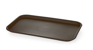 Fastfooddienblad polypropyleen GN 1/1, AmerBox, GN 1/1, Bruin, 530x325x(H)20mm, Rechthoekig
