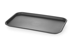 Fastfooddienblad polypropyleen GN 1/1, AmerBox, GN 1/1, Zwart, 530x325x(H)20mm, Rechthoekig