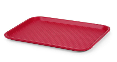 Fastfood dienbladen medium, AmerBox, Rood, 305x415x(H)20mm