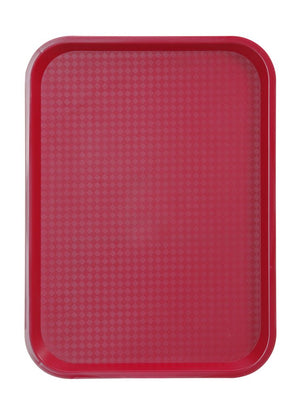 Fastfood dienbladen medium, AmerBox, Rood, 305x415x(H)20mm