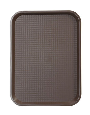 Fastfood dienbladen medium, AmerBox, Bruin, 305x415x(H)20mm