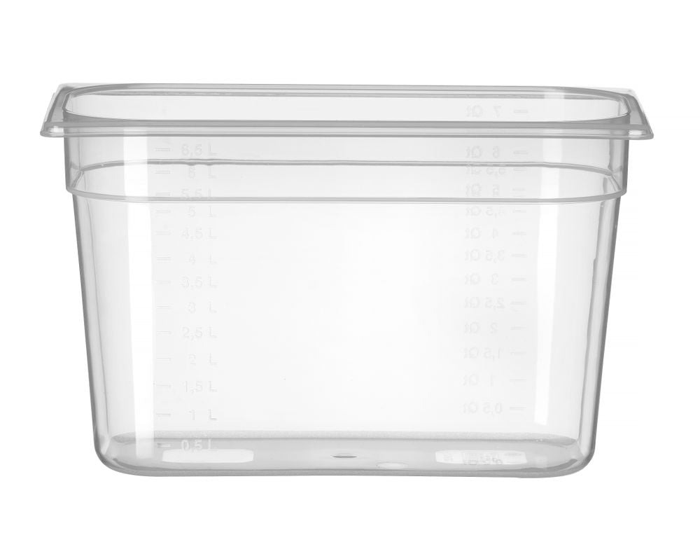 Container GN 1/3 polypropyleen, HENDI, Profi Line, GN 1/3, 6,5L, Transparant, 325x176x(H)200mm
