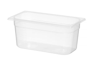Container GN 1/3 polypropyleen, HENDI, Profi Line, GN 1/3, 5L, Transparant, 325x176x(H)150mm