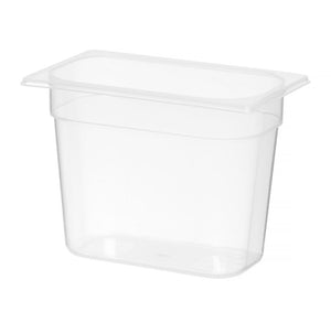 Container GN 1/4 polypropyleen, HENDI, Profi Line, GN 1/4, 4,5L, Transparant, 265x162x(H)200mm