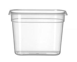 Container GN 1/4 polypropyleen, HENDI, Profi Line, GN 1/4, 4,5L, Transparant, 265x162x(H)200mm