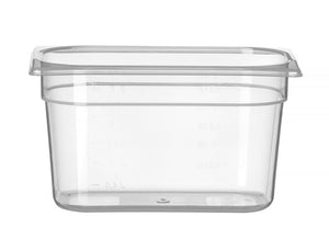 Container GN 1/4 polypropyleen, HENDI, Profi Line, GN 1/4, 3,5L, Transparant, 265x162x(H)150mm