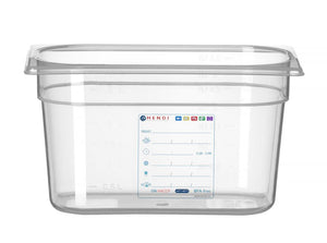 Container GN 1/4, HENDI, GN 1/4, 3,5L, Transparant, 265x162x(H)150mm