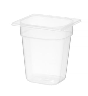 Container GN 1/6 polypropyleen, HENDI, Profi Line, GN 1/6, 2,5L, Transparant, 176x162x(H)200mm