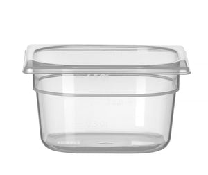 Container GN 1/6 polypropyleen, HENDI, Profi Line, GN 1/6, 1,5L, Transparant, 176x162x(H)100mm