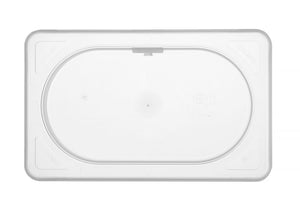 Deksel voor GN containers polypropyleen, HENDI, GN 1/9, Transparant, 176x108mm