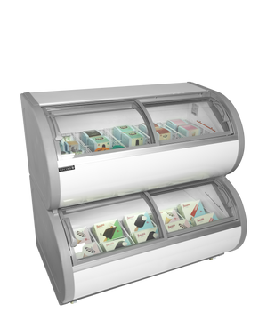 Displayvrieskast met twee niveaus TD500