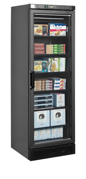 Zwarte displayvriezer UFSC371G Black