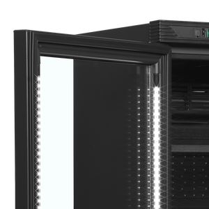 Flessenkoeler, links scharnierend CEV425 BLACK L/H