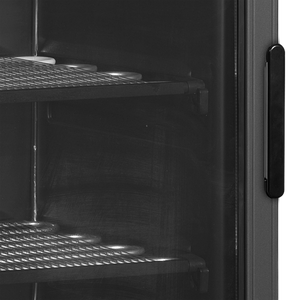 Vitrinevrieskast, linksdraaiend UFSC371G Black L/H
