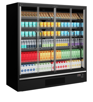 Multideckkoeler, supermarkt Galaxy+ GP20FGD Black