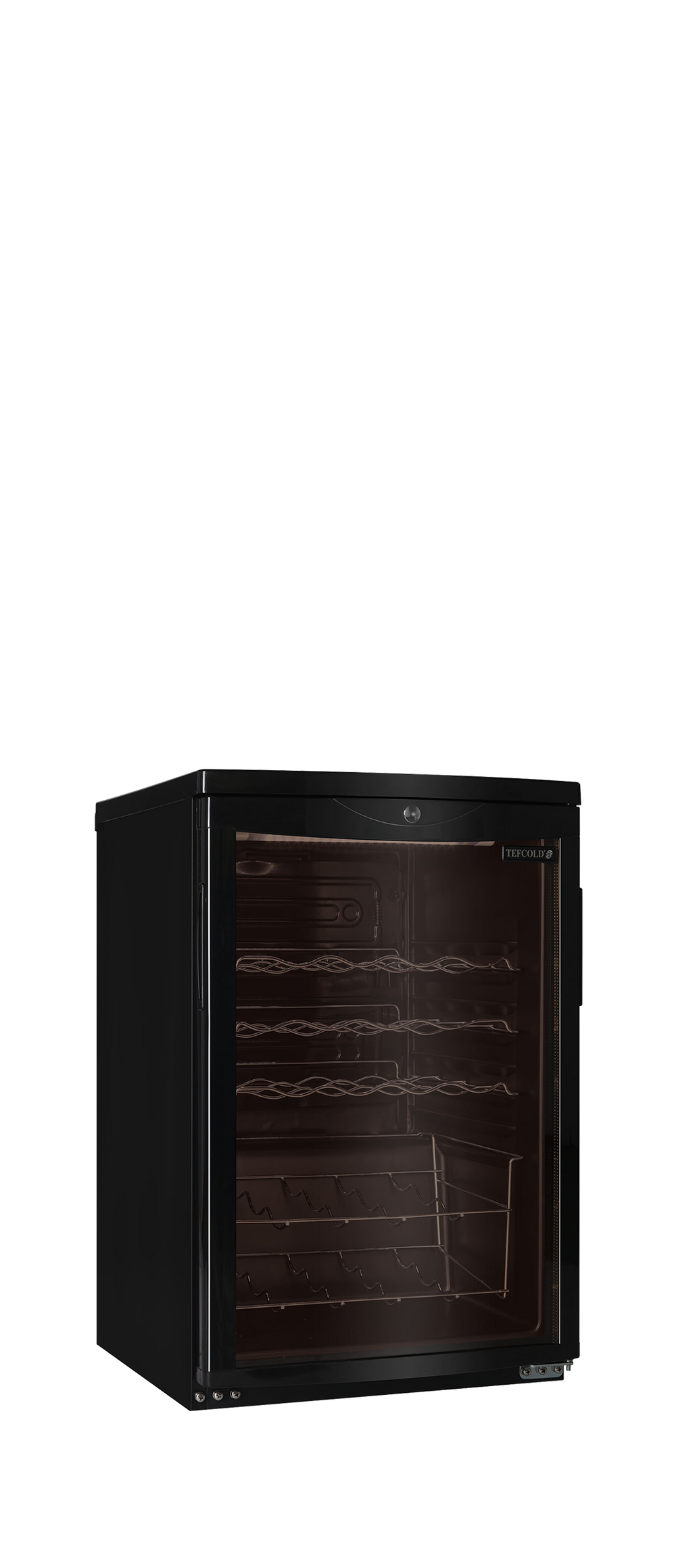 Zwarte wijnkoeler onder de werkbank SC85 BLACK
