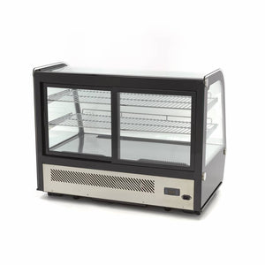 Gebaksvitrine - 160 L - 88 cm - Schuifdeuren Achter
