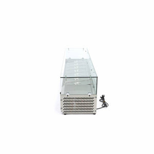 Opzetkoelvitrine - 160 cm - 7 x 1/3 GN Bakken