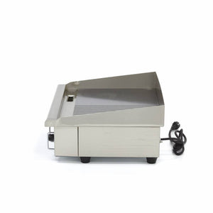 Grillplaat - Half Gegroefd - 55 cm - incl. Opvangbak