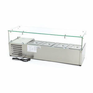 Opzetkoelvitrine - 120 cm - 4 x 1/3 GN Bakken