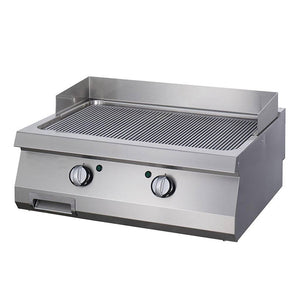 Heavy Duty Grillplaat - Gegroefd - Dubbel - 70 cm Diep - Elektrisch