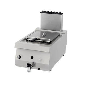 Heavy Duty Friteuse - 1 x 12 L - Enkel - 70 cm Diep - met Tapkraan - Gas