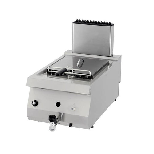 Heavy Duty Friteuse - 1 x 12 L - Enkel - 70 cm Diep - met Tapkraan - Gas