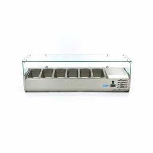 Opzetkoelvitrine - 140 cm - 6 x 1/3 GN Bakken