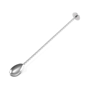 Barlepel met stamper, BarUp, Zilver, 280x35mm