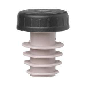 Stopper met dop – 6 stuks., BarUp, Zwart, 6 st., ⌀30x(H)37mm