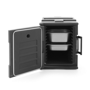 Thermo catering container 2x GN 1/1 200, AmerBox, Donkergrijs, 477x680x(H)620mm