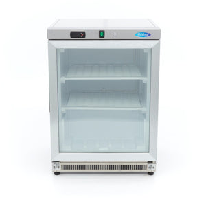 Vrieskast - 200 L - Rvs - met Glazen Deur