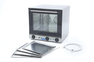 Heteluchtoven - Grillen en Stomen - 4 Bakplaten - Ingebouwde Timer