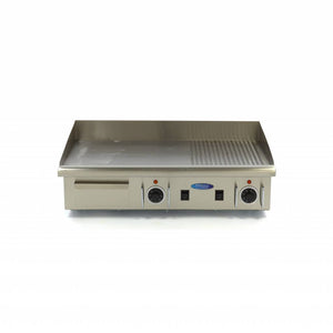 Grillplaat - Half Gegroefd - 73 cm - incl. Opvangbak - 400V