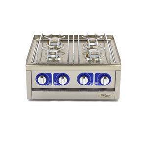 Kookplaat Horeca - 4 Pitten - Dubbel - 60 cm Diep - Gas