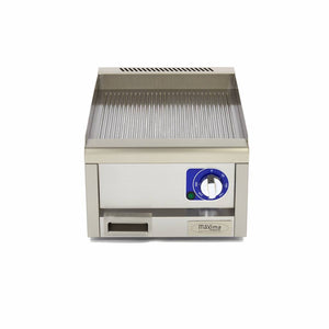 Horeca Grillplaat - Gegroefd - Enkel - 60 cm Diep