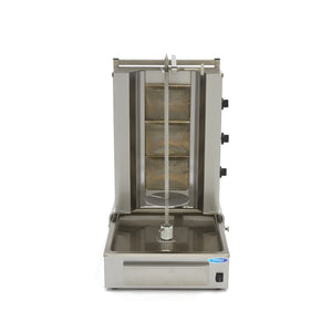 Shoarma Grill - 3 Branders - 40 Kg Vlees - Gas